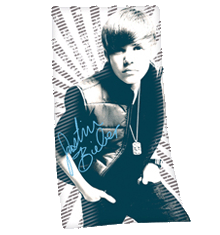 JUSTIN BIEBER - JUSTIN BIEBER WHITE WITH PICTURE